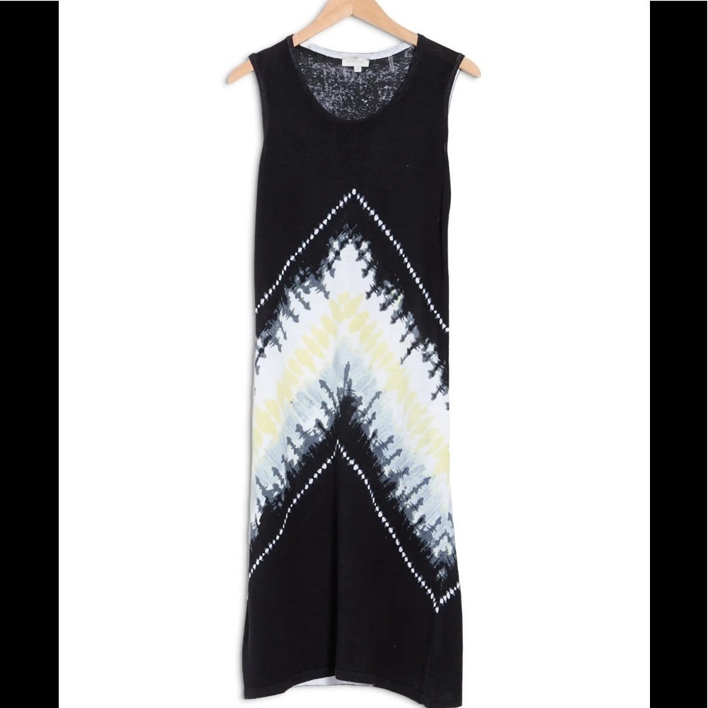 NWT KINROSS 100% Linen Tie Dye Print Dress In Eclipse Multi,Very Soft,Size S